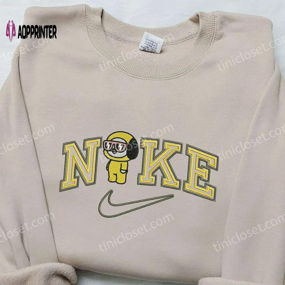 Chimmy x nike embroidered shirt: cartoon & custom design for unique style Embroidered Shirt