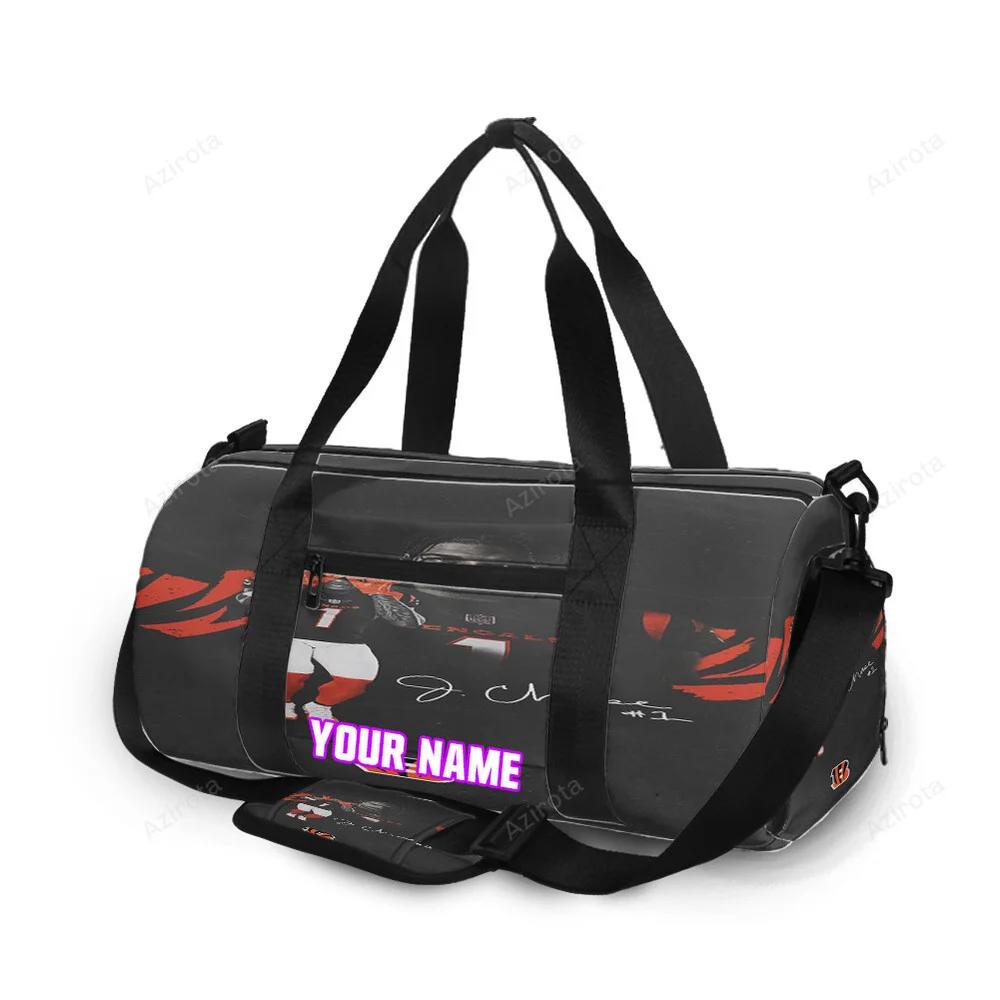 Cincinnati bengals chase 1 personalized name travel bag gym bag 2066 Travel Bag