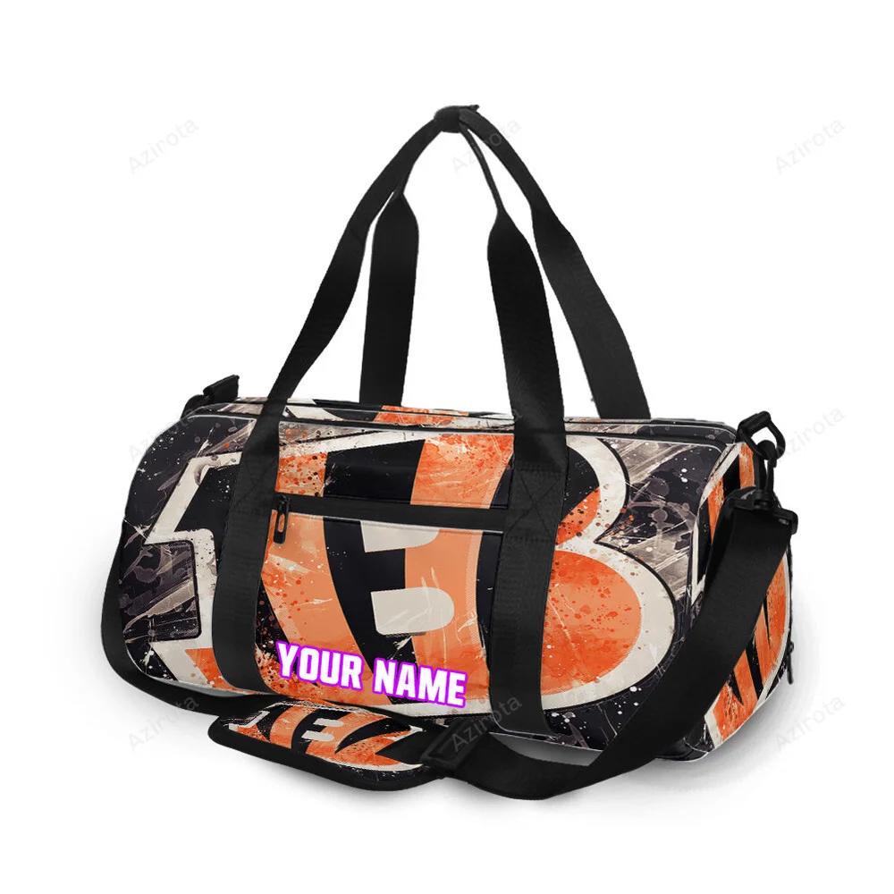 Cincinnati bengals emblem v1 personalized name travel bag gym bag 17 Travel Bag
