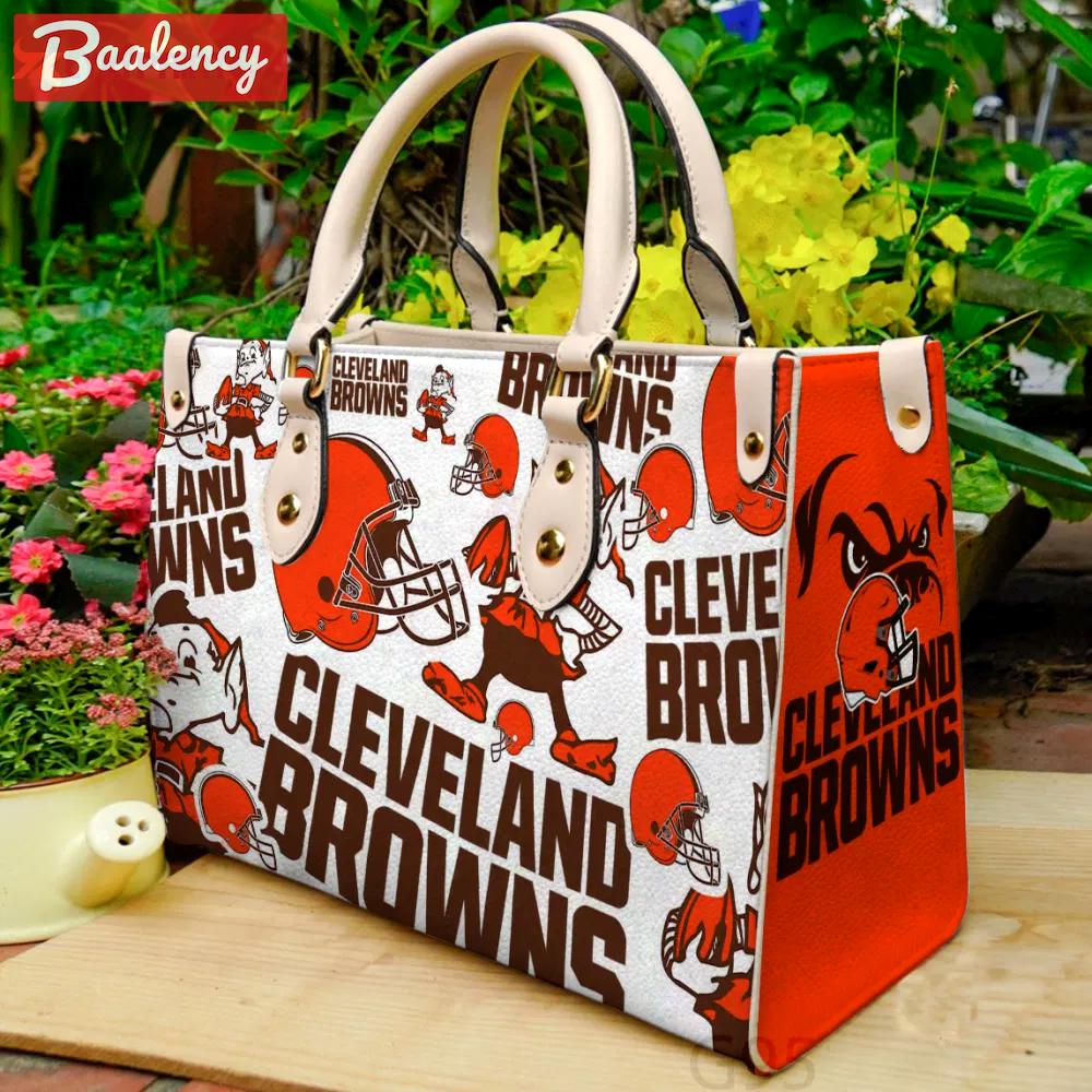 Cleveland browns a1 leather bag g95 1692 Women Leather Hand Bag