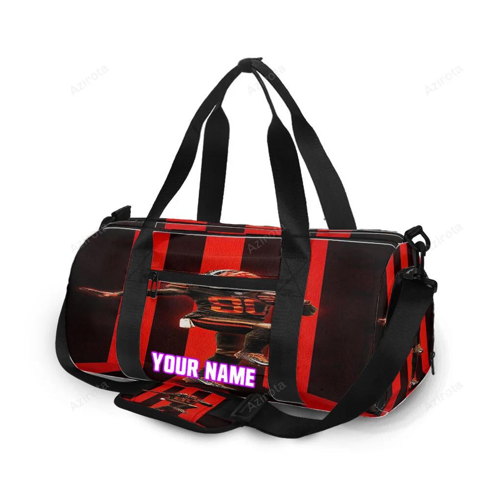 Cleveland browns jarvis landry 80 v1 personalized name travel bag gym bag 509 Travel Bag
