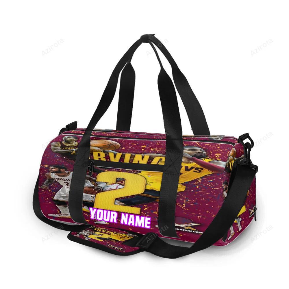 Cleveland cavaliers kyrie irving 2 personalized name travel bag gym bag 709 Travel Bag