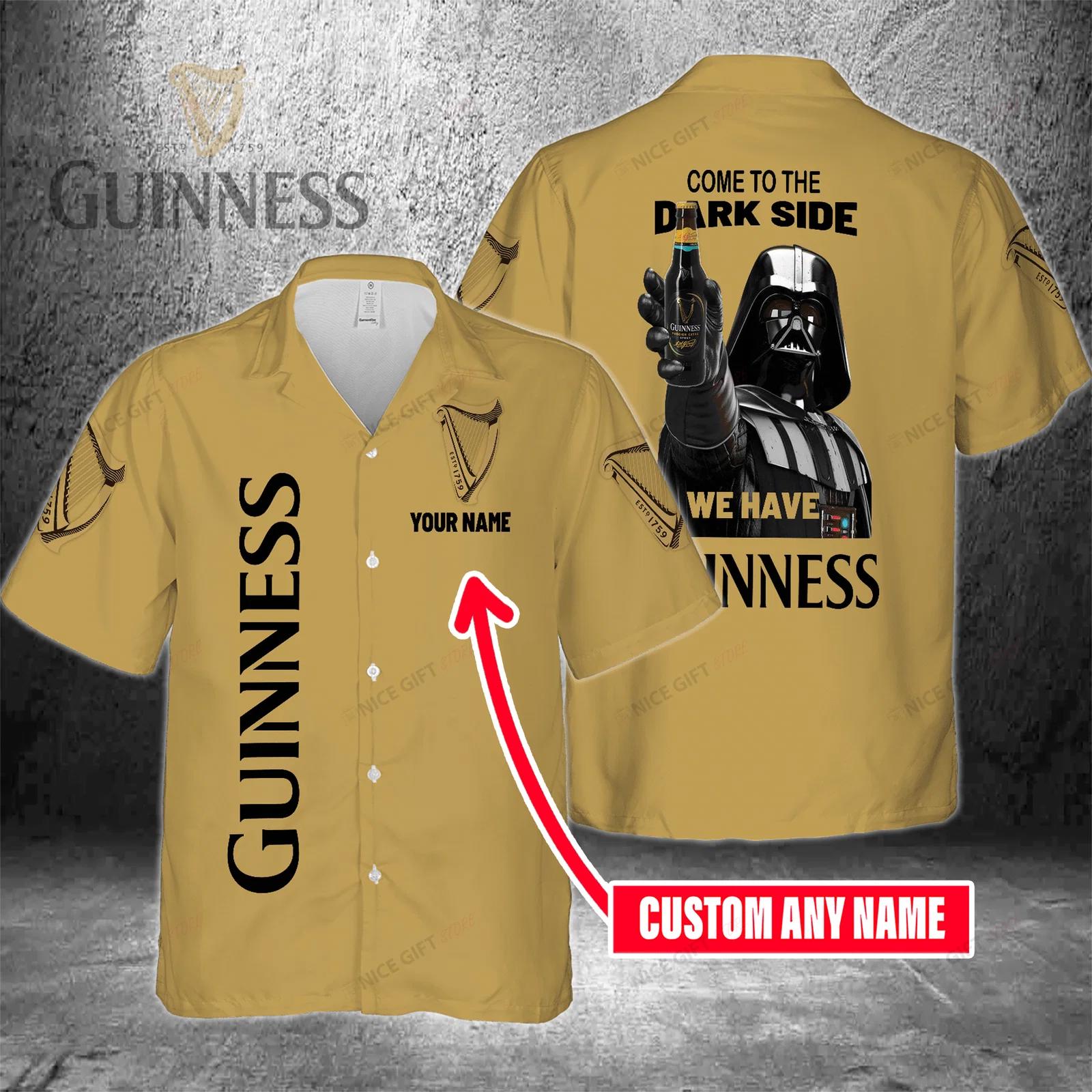 Come to the dark side we have guinness custom name hawaiian shirt for men and women Hawaii Shirt