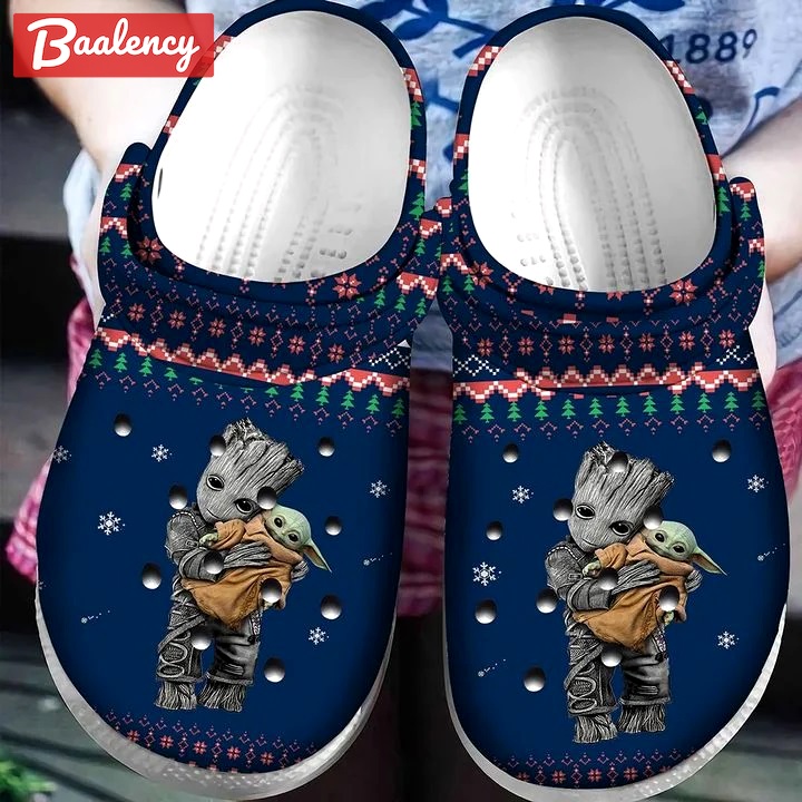 Crocs outfit - baby yoda and groot ugly pattern christmas crocs crocband clog shoes for men women - 156 Crocs Outfit
