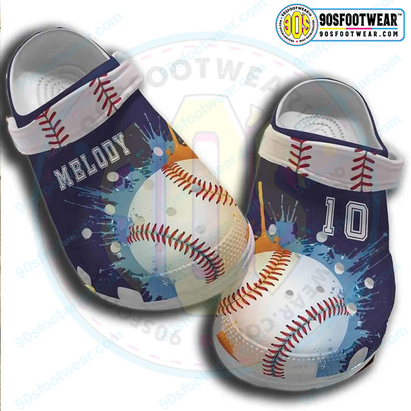 Crocs outfit - customize jersey numbers and name painting splatter baseball crocs - 499 Crocs Outfit