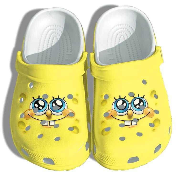 Crocs outfit - cute yellow spongebob face cartoon crocs - 539 Crocs Outfit