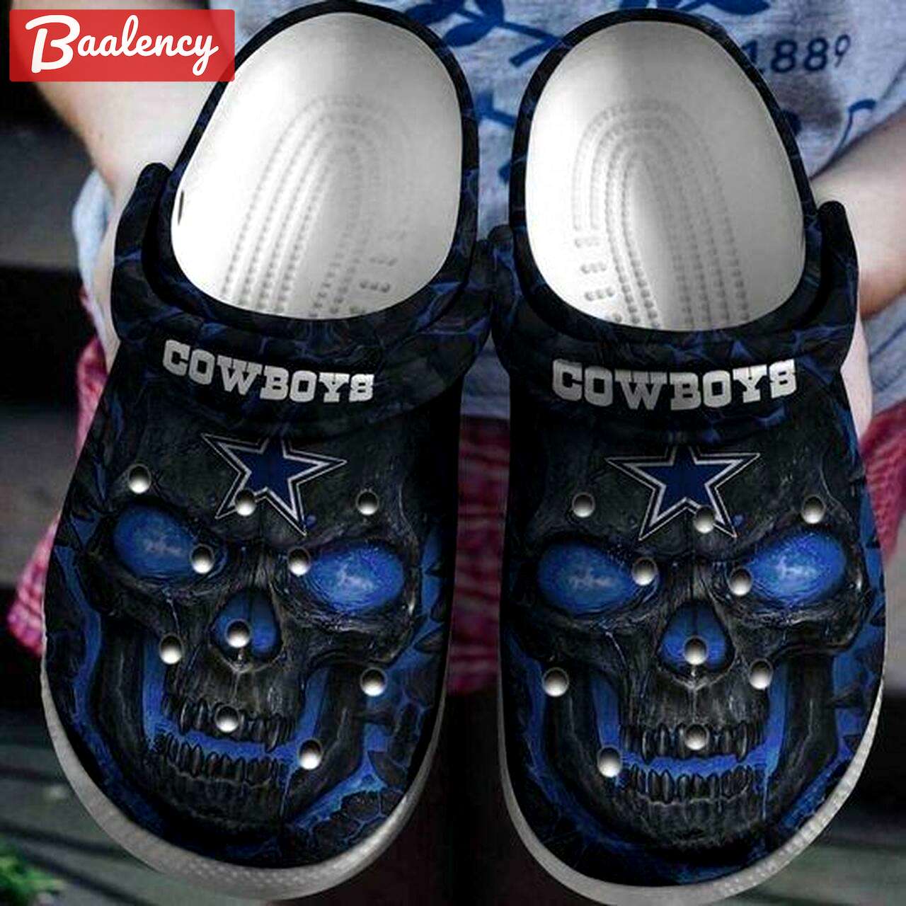 Crocs outfit - dallas cowboys skull crocs crocband clogs - 548 Crocs Outfit