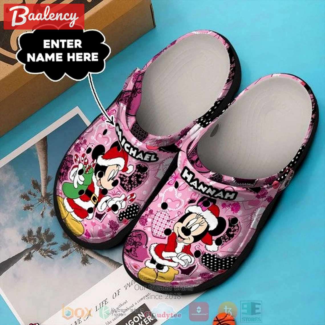 Crocs outfit - disney mickey minnie christmas custom name santa claus cosplay christmas crocs clogs crocband shoes - 609 Crocs Outfit