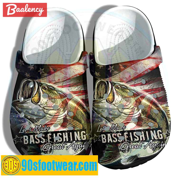Crocs outfit - fishing crocs – makes bass fishing great again happy custom classic clog - 713 Crocs Outfit