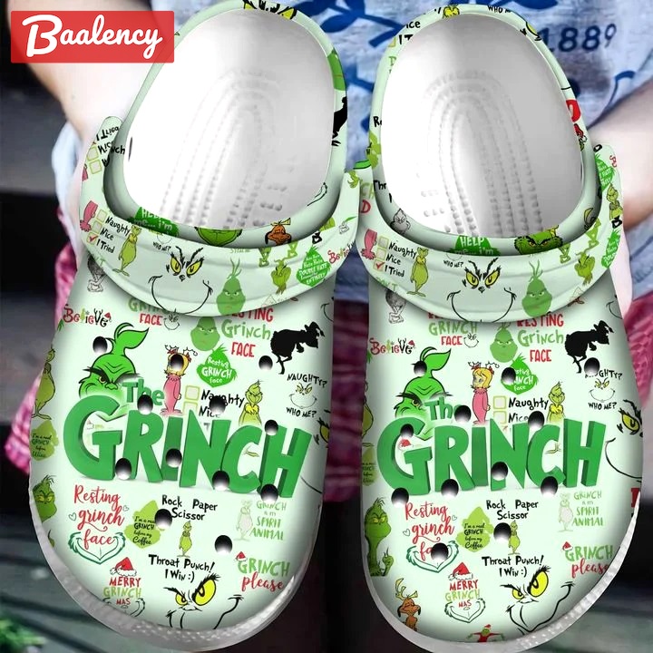 Crocs outfit - grinch pattern christmas crocs crocband clog shoes for men women - 795 Crocs Outfit