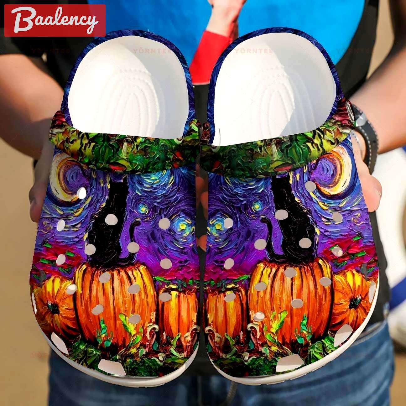 Crocs outfit - halloween black cat van gogh crocs crocband clogs - 824 Crocs Outfit