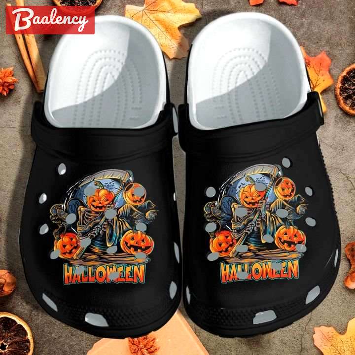 Crocs outfit - halloween black ghost pumpkins crocs crocband clogs - 828 Crocs Outfit