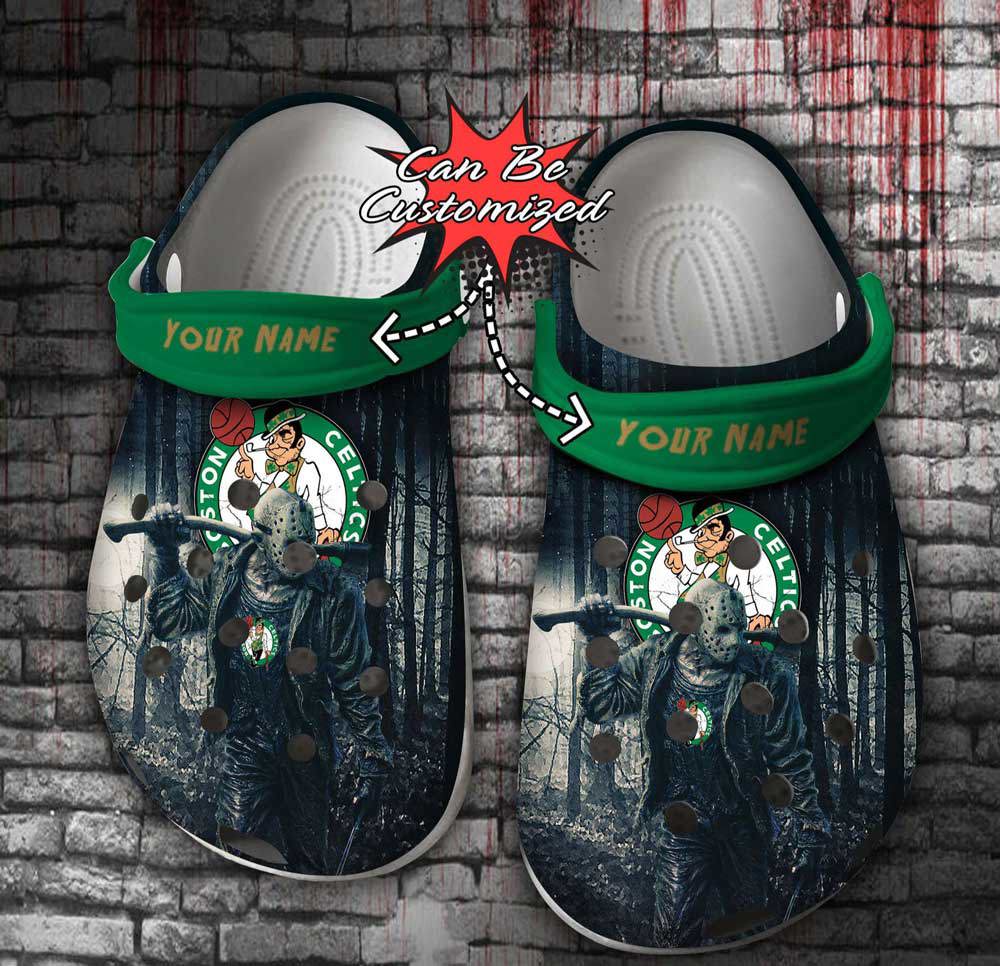 Crocs outfit - halloween crocs personalized boston celtics friday the 13th horror character jason voorhees clogs crocband shoes - 871 Crocs Outfit