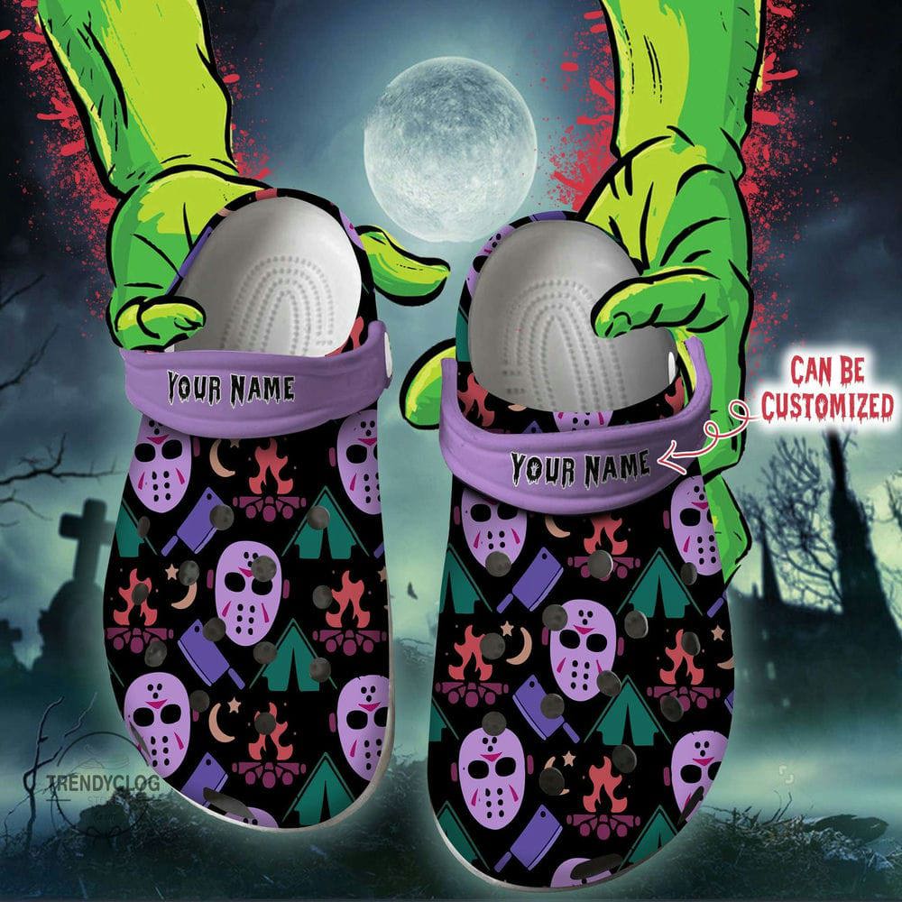 Crocs outfit - halloween crocs personalized horrors jason pattern clogs crocband shoes - 936 Crocs Outfit