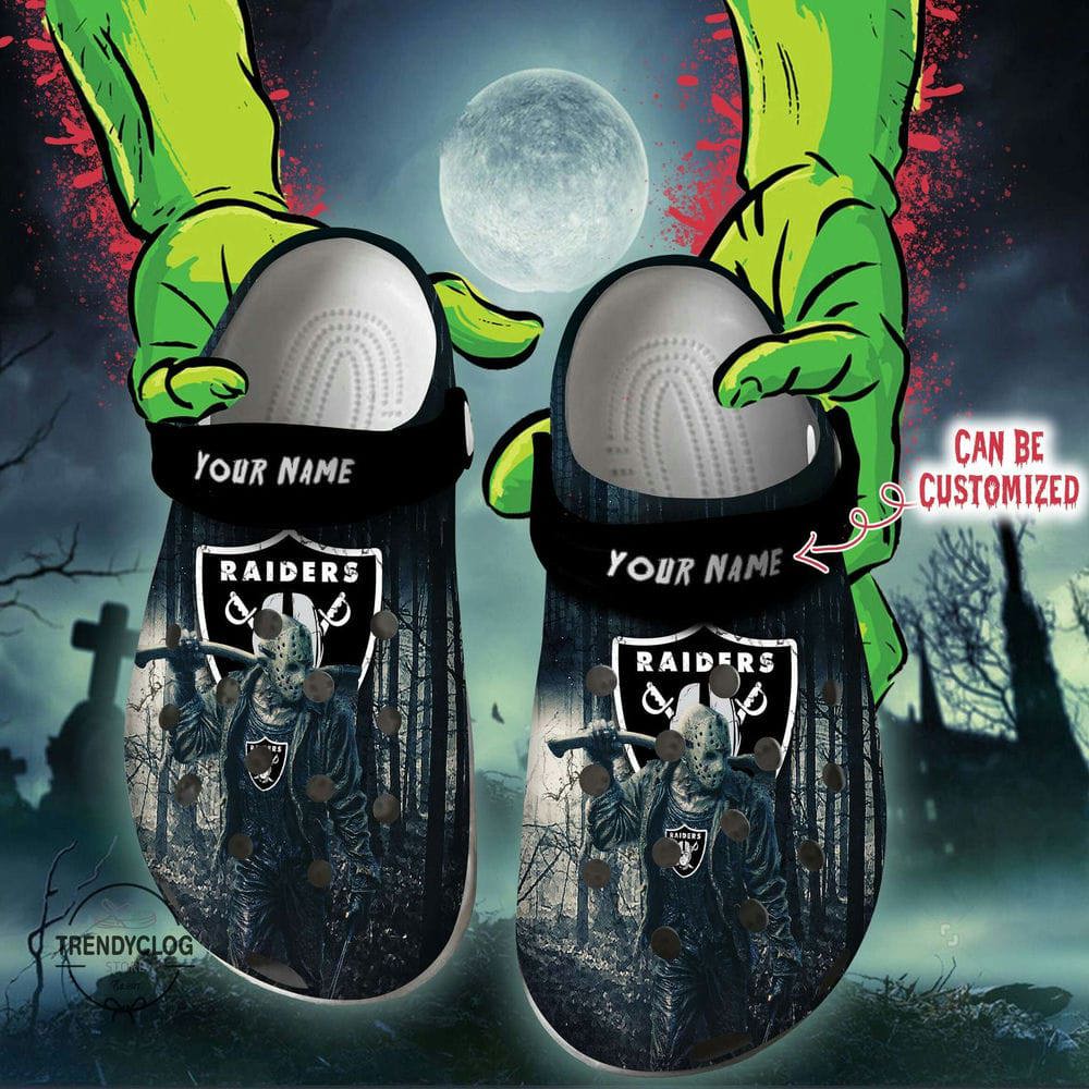 Crocs outfit - halloween crocs personalized las vegas raiders friday the 13th horror character clogs crocband shoes - 957 Crocs Outfit