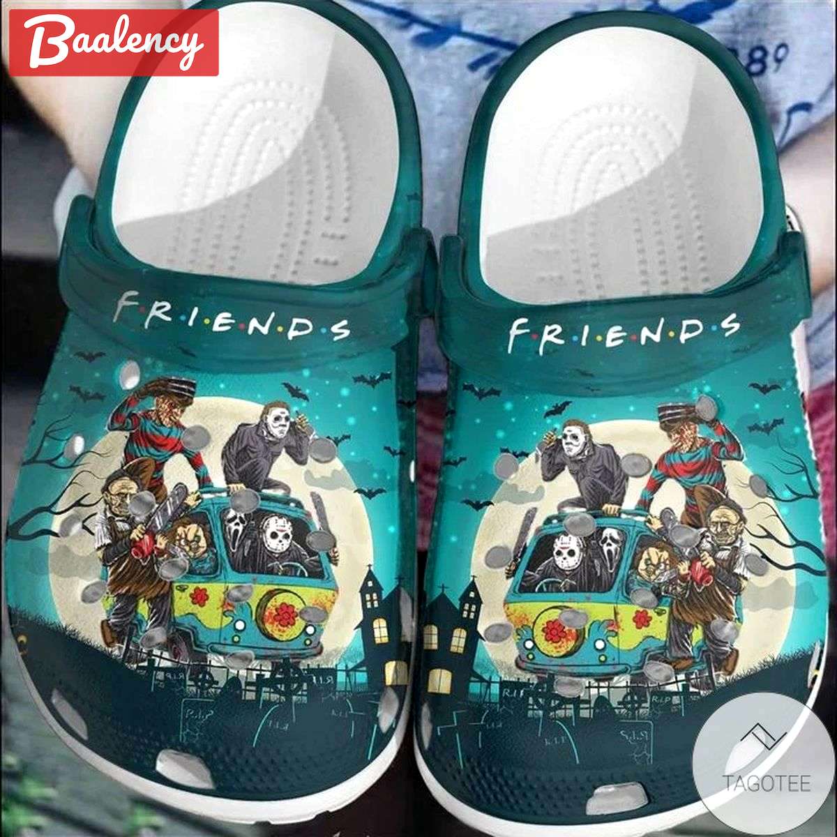 Crocs outfit - halloween horror movie characters friends on van crocs crocband clogs - 1047 Crocs Outfit