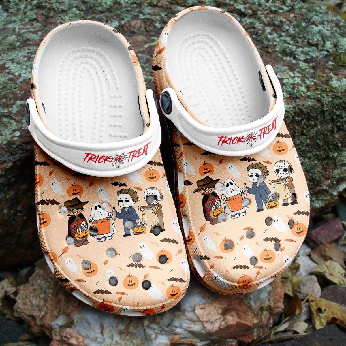 Crocs outfit - halloween trick or treat funny top killer characters horror movie crocs crocband clogs - 1119 Crocs Outfit