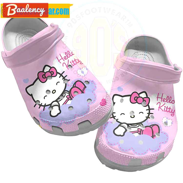 Crocs outfit - hello kitty crocs – hello kitty sitting on cloud crocband clog shoes - 1210 Crocs Outfit