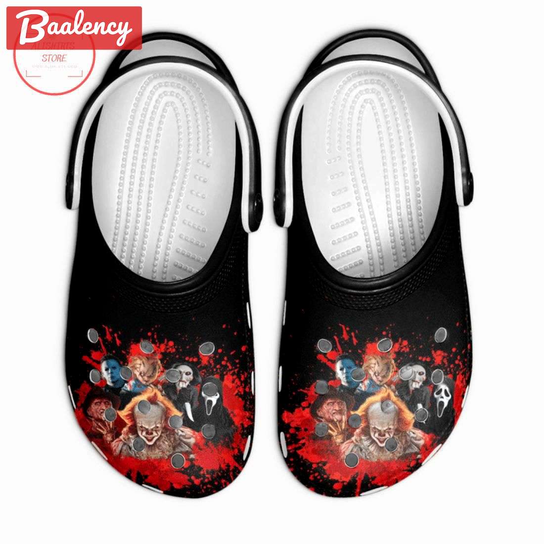 Crocs outfit - horror characters halloween black crocs clogs crocband shoes - 1252 Crocs Outfit