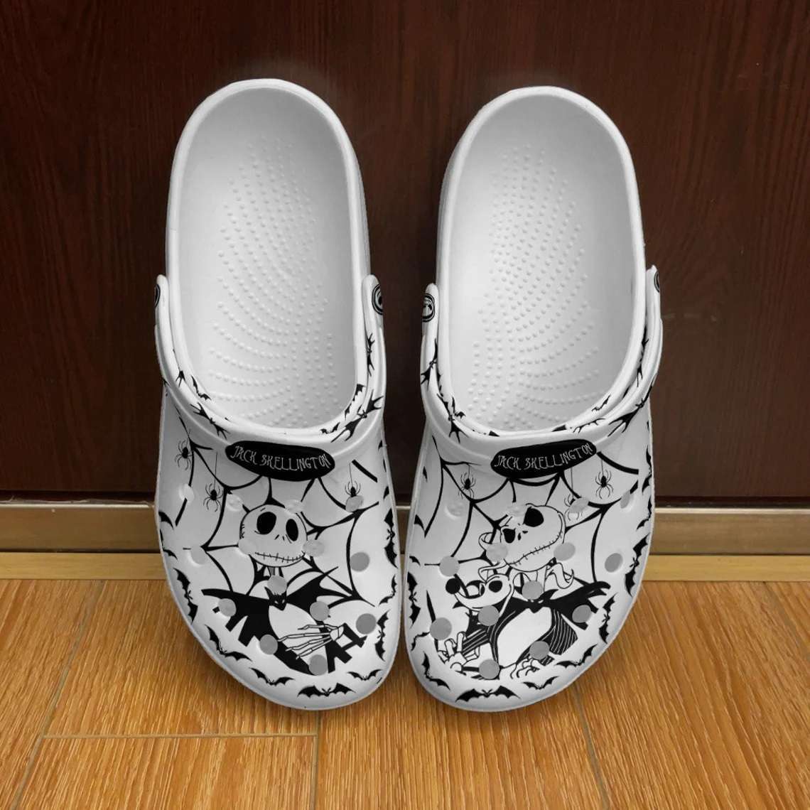 Crocs outfit - jack skellington spiderweb black white disney graphic cartoon unisex crocs clogs crocband shoes - 1307 Crocs Outfit