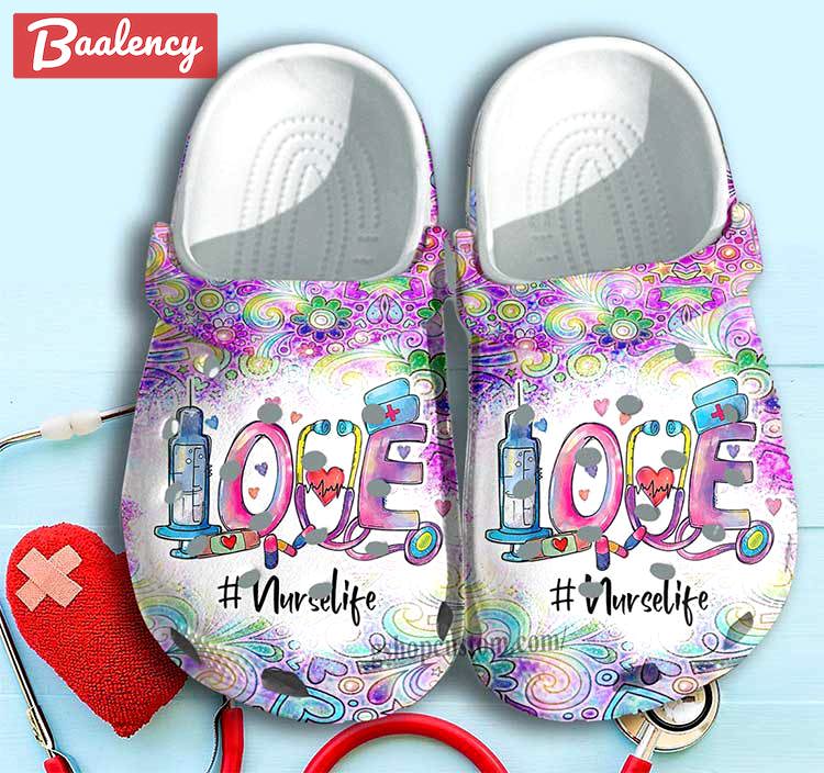 Crocs outfit - love nurse life with medical equipment stock shoes clogs crocs - 1375 Crocs Outfit