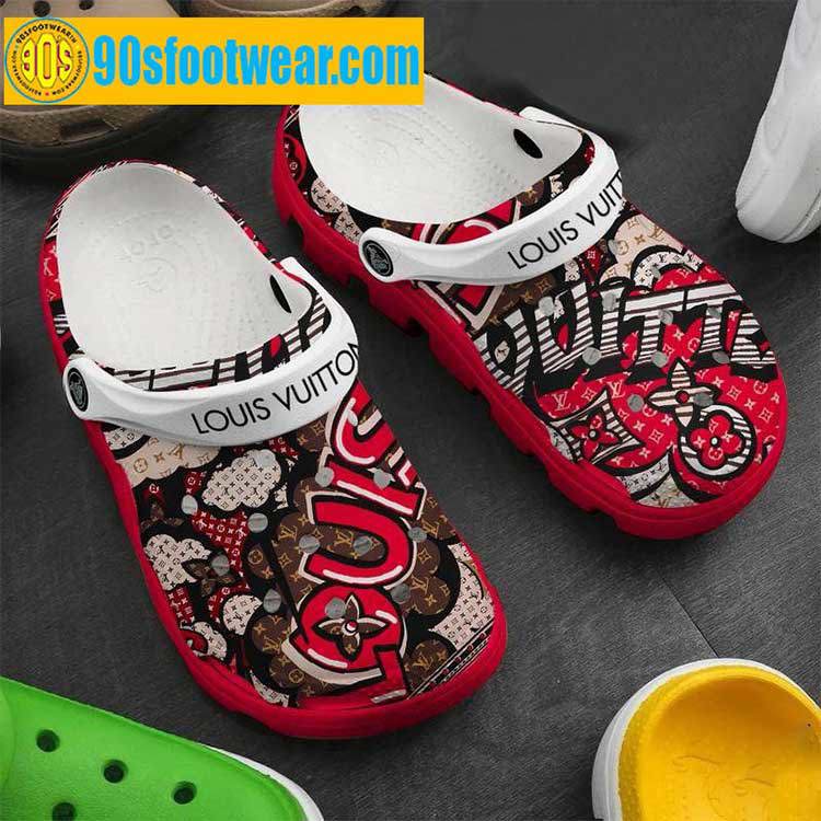 Crocs outfit - lv crocs – louis vuitton graffiti style custom classic clog - 1385 Crocs Outfit