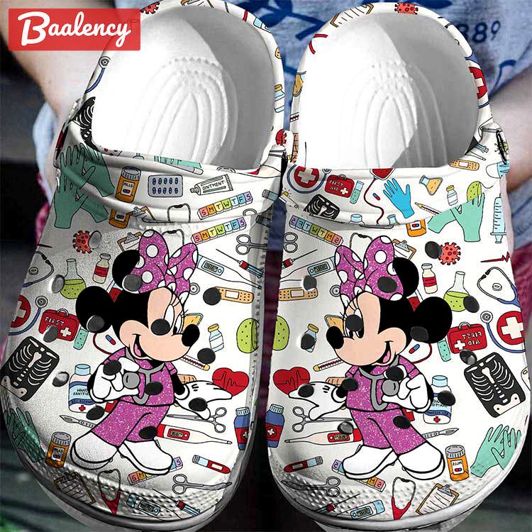 Crocs outfit - minnie mouse nurse crocs 3d clog shoes - 1476 Crocs Outfit