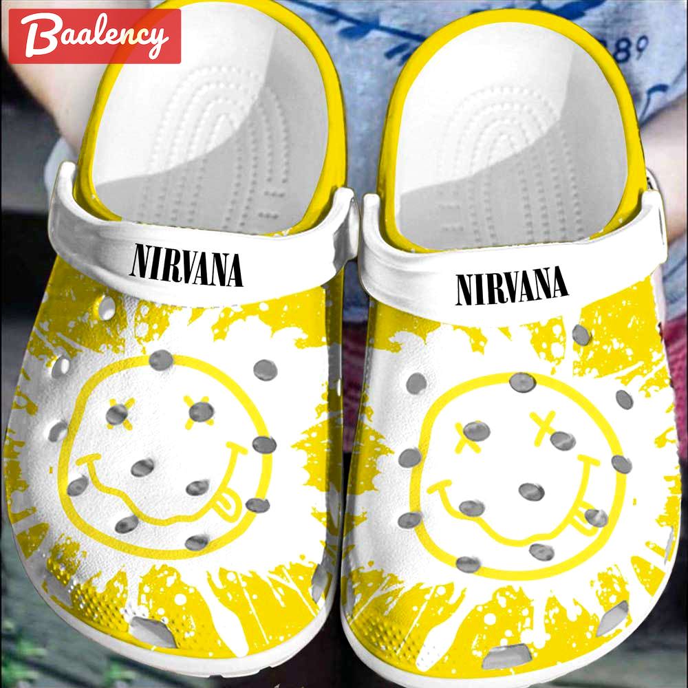 Crocs outfit - nirvana music band logo crocs crocband clogs shoes - 1507 Crocs Outfit