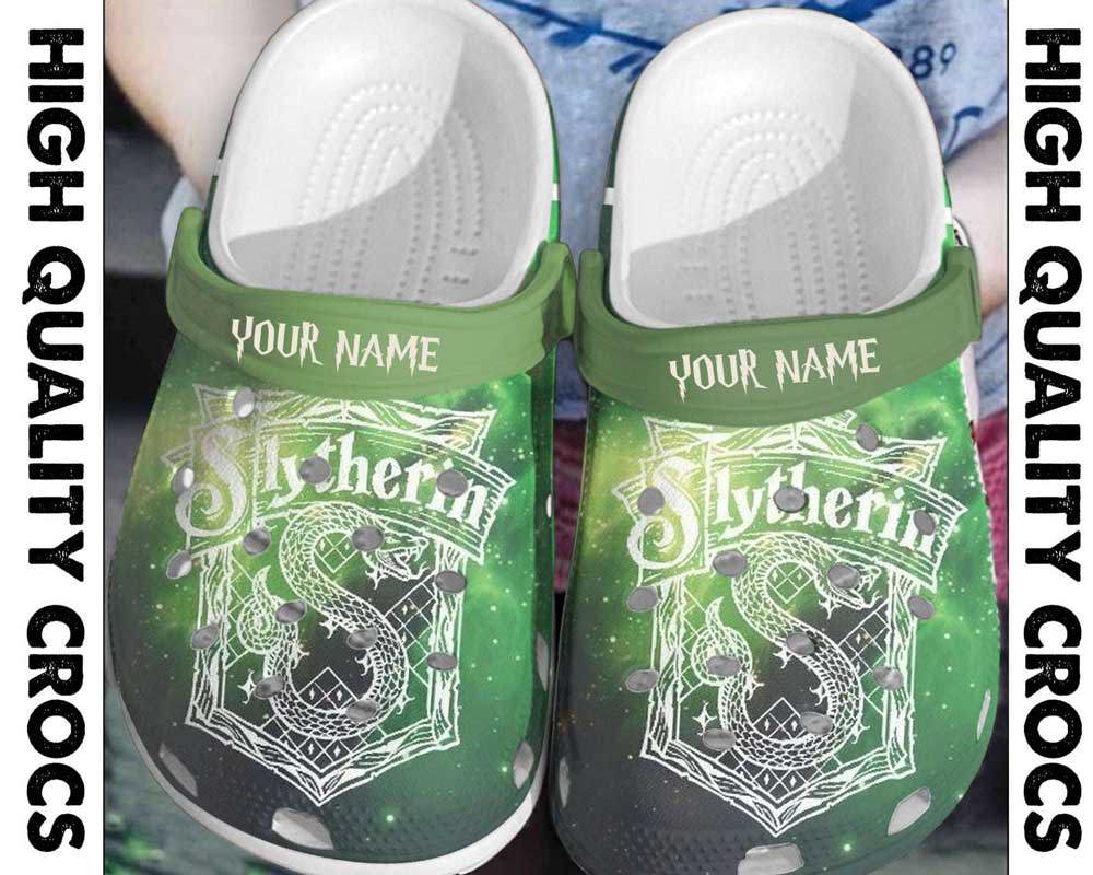 Crocs outfit - personalized slytherin logo harry potter crocs clogs crocband shoes - 1830 Crocs Outfit