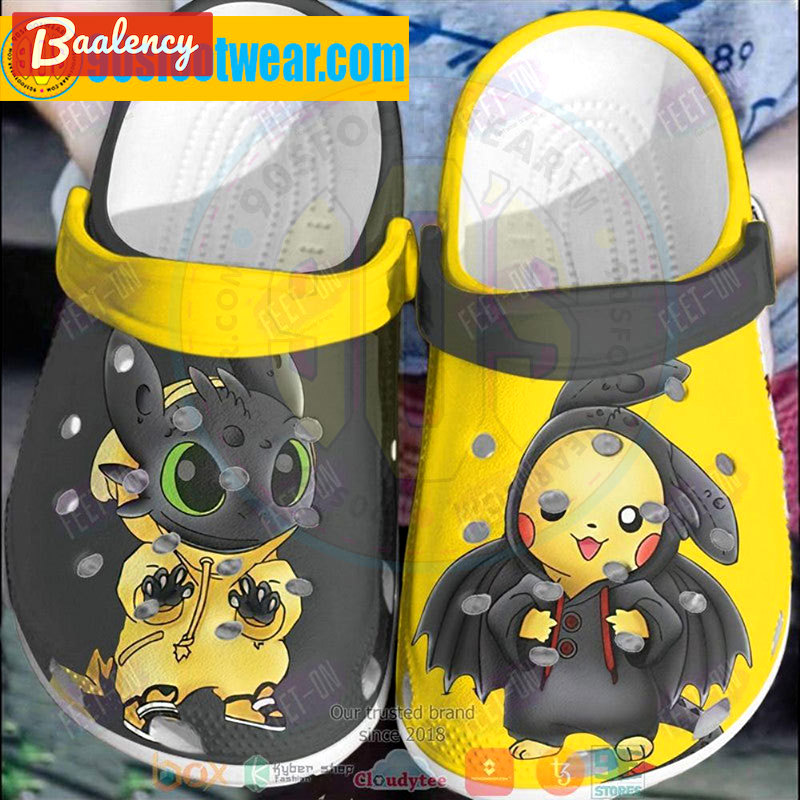 Crocs outfit - pokemon halloween crocs toothless and pikachu classic clogs - 1912 Crocs Outfit
