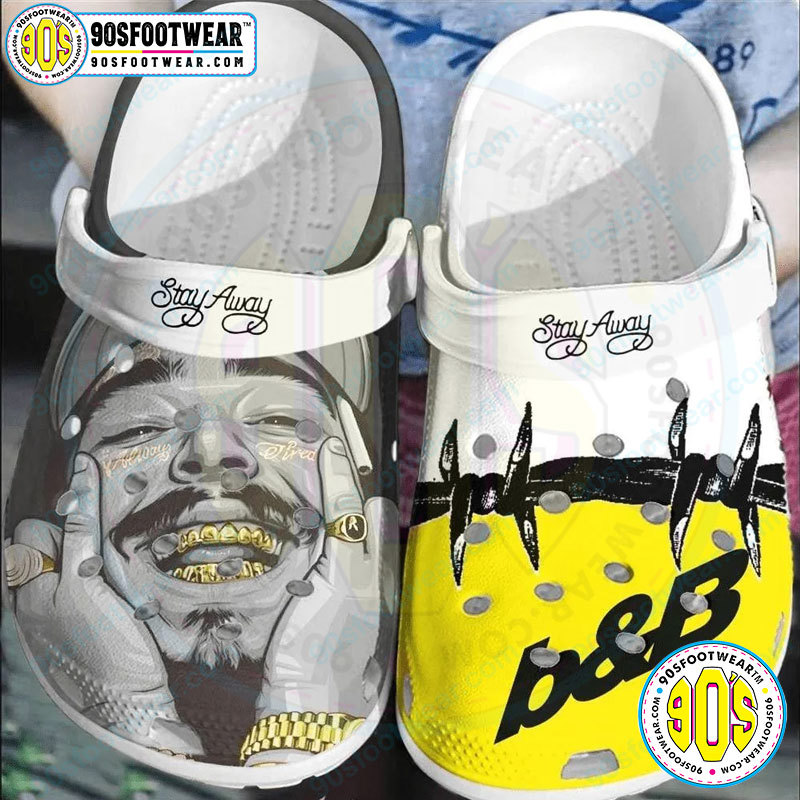 Crocs outfit - post malone crocs stay away clog shoes - 1937 Crocs Outfit