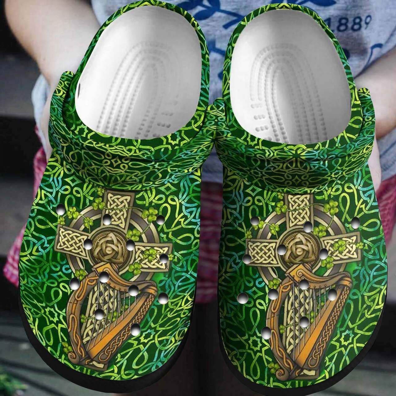 Crocs outfit - st patrick’s day irish shamrock irish celtic crocband crocs shoes - 2078 Crocs Outfit