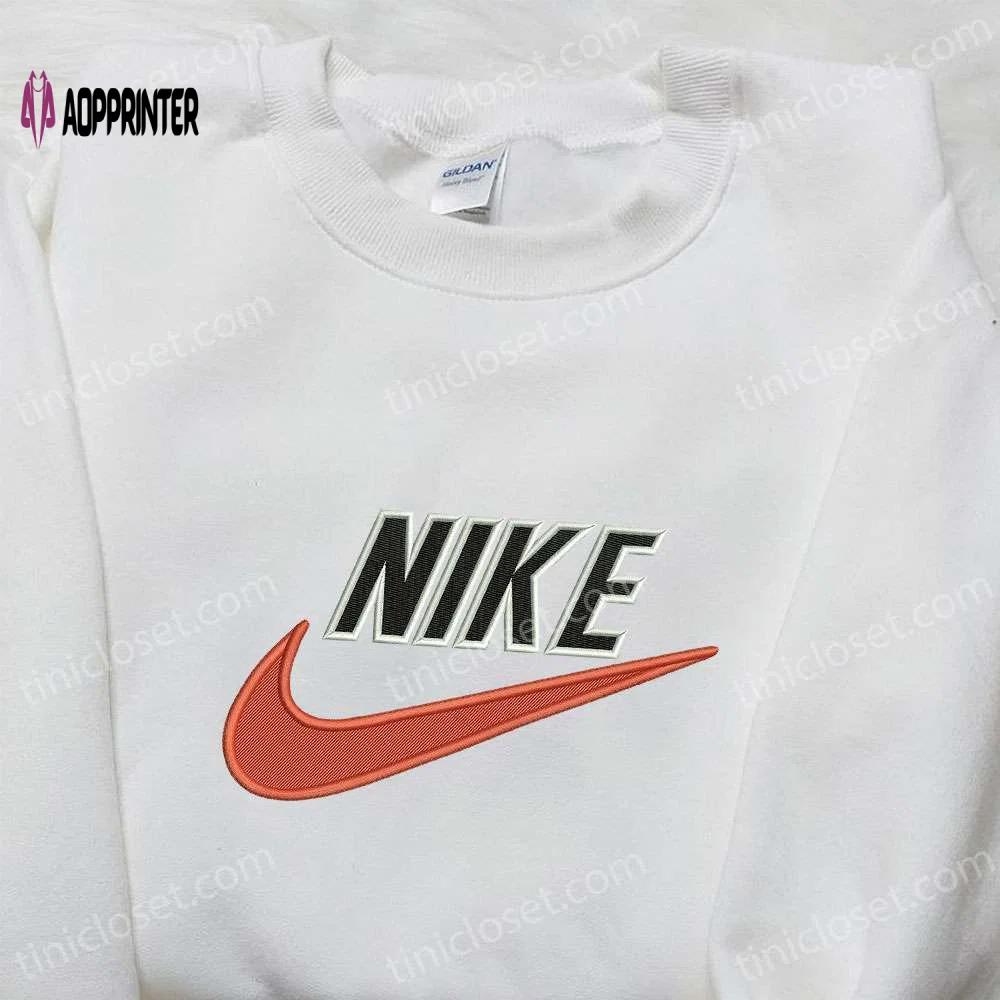 Custom nike swoosh embroidered shirt – inspired t-shirt Embroidered Shirt