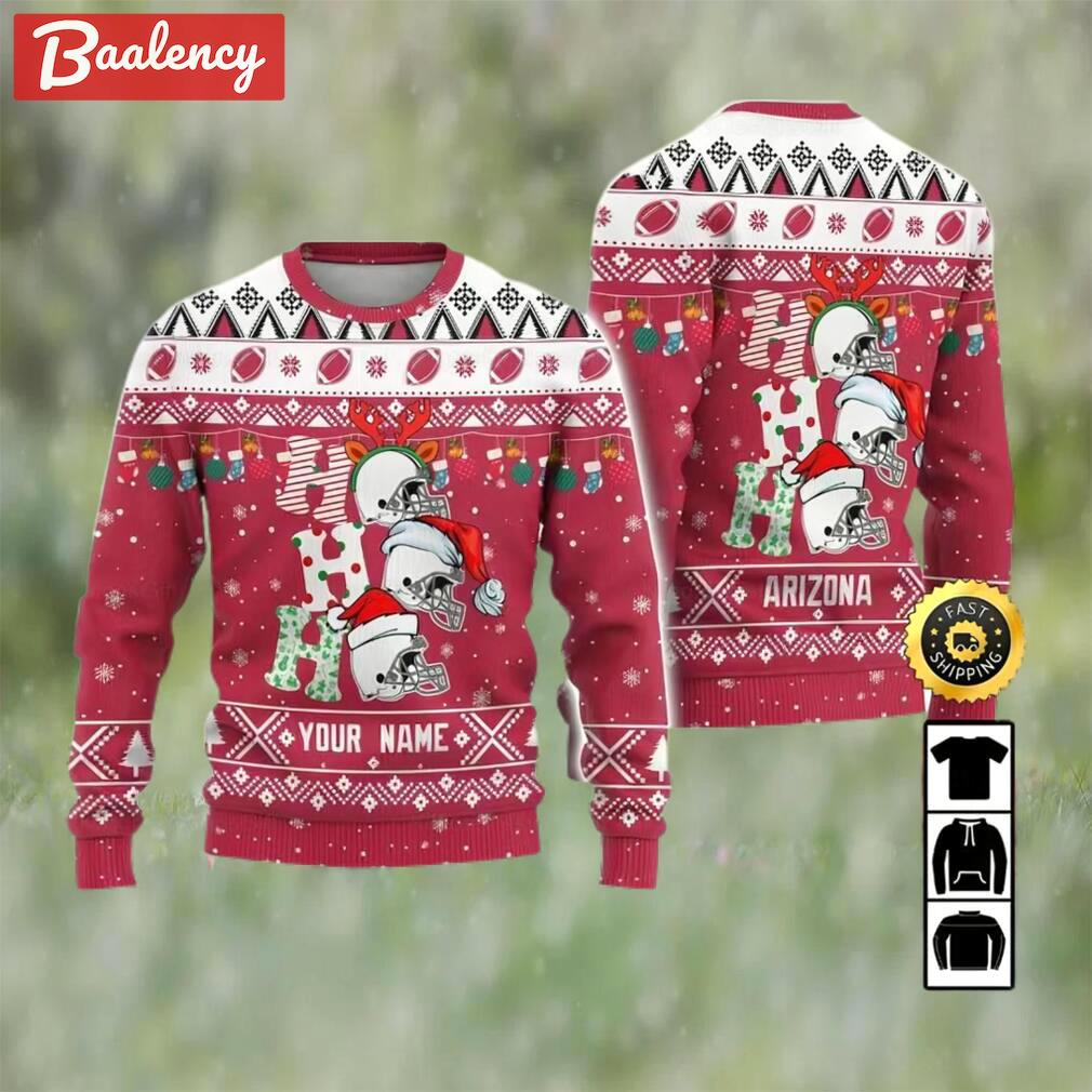 Customized arizona cardinals ugly christmas sweater, faux wool sweater, national football league, gifts for fans football nfl, football 3d ugly sweater, merry xmas ? prinvity Christmas Ugly Sweater