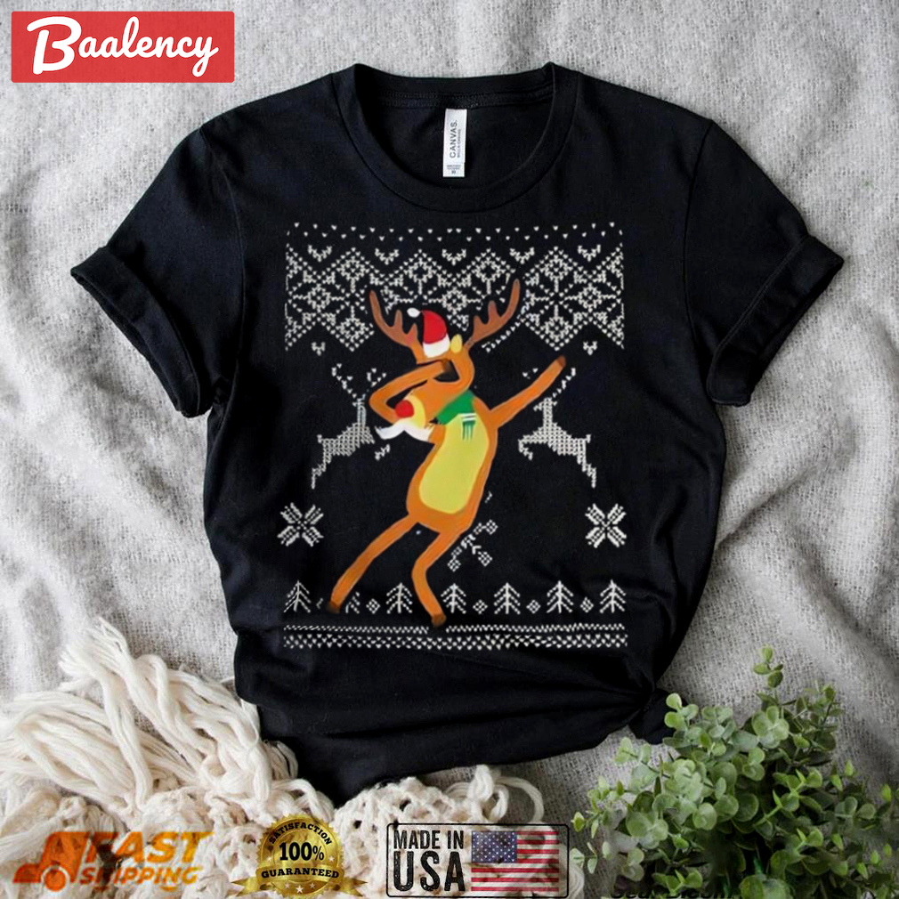 Dabbing reindeer ugly t shirt christmas gift Christmas Ugly Sweater