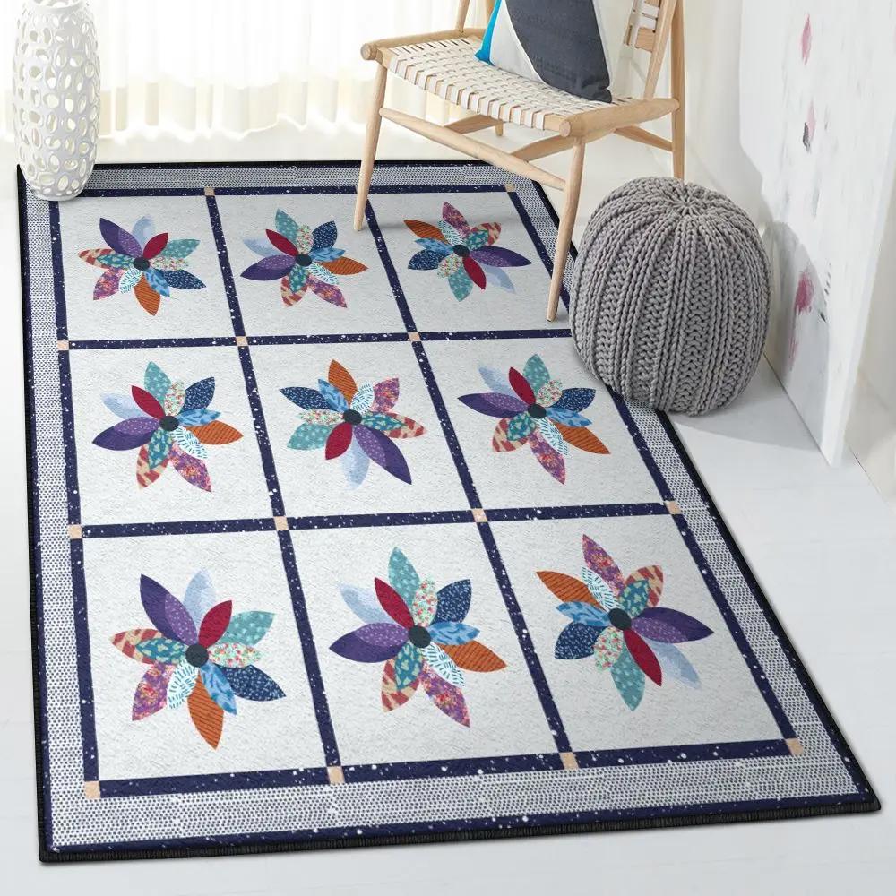Daisy cool rugs, 3d daisy rug Rectangle Rug