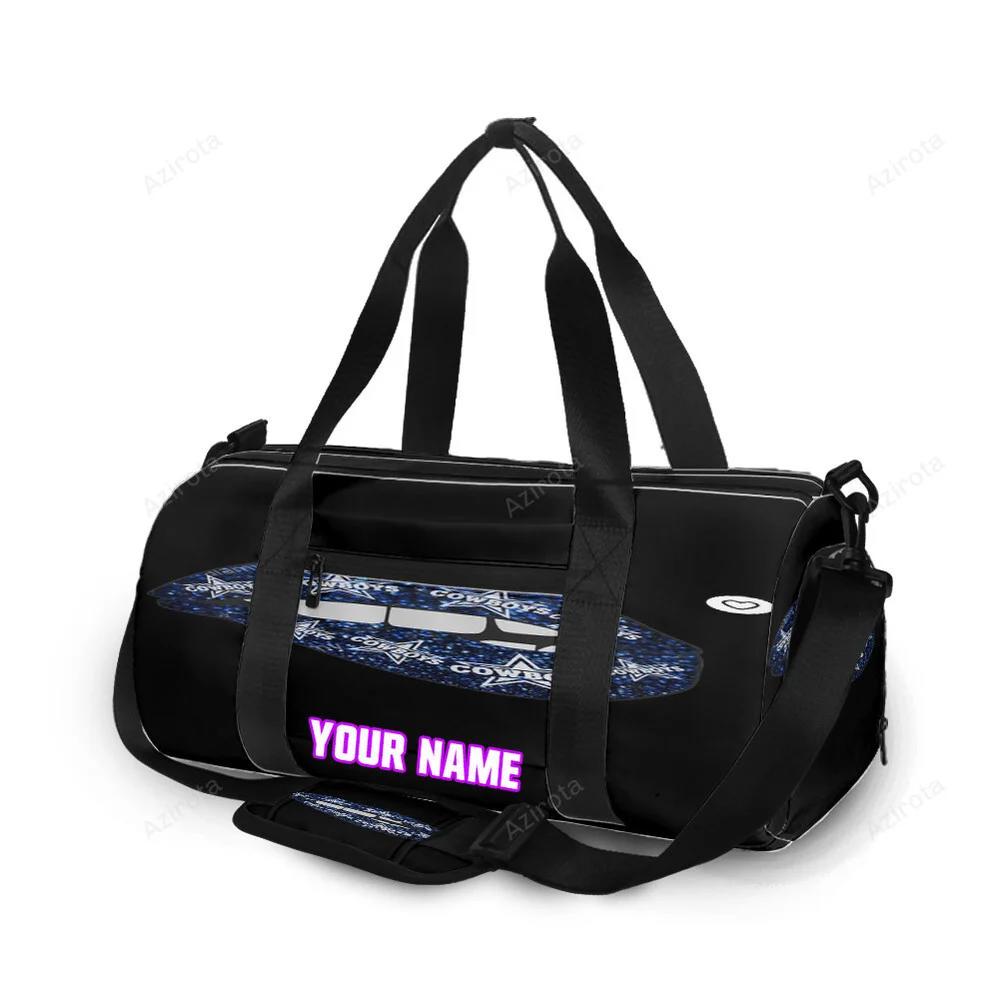 Dallas cowboys star lips personalized name travel bag gym bag 537 Travel Bag