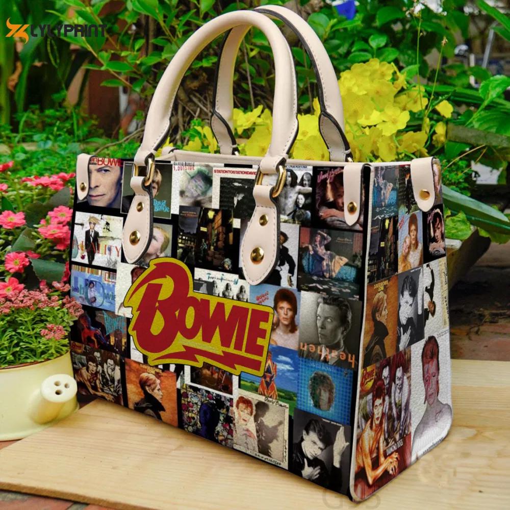 David bowie  1 leather handbag gift for women 4261 Women Leather Hand Bag