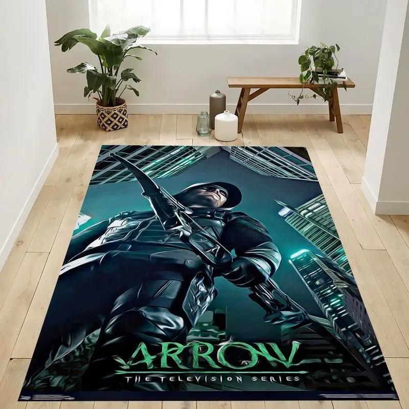 Dc comics tv arrow key art area rug living room and bed room rug rug regtangle carpet floor decor home decor Rectangle Rug