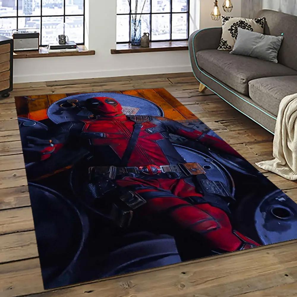 Deadpool marvel movie retangle carpet area rug home decor best gift for fan and friends dp53 Rectangle Rug