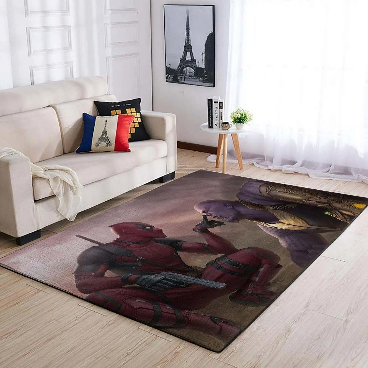 Deadpool marvel superheros area rugs marvel movies living room rug dp91202 Rectangle Rug