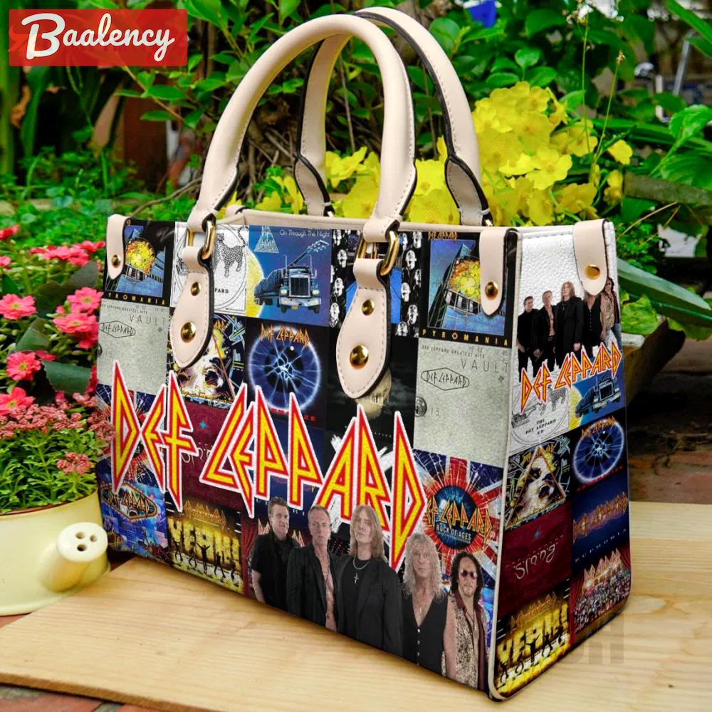 Def leppard lover leather bag for women gift 2082 Women Leather Hand Bag