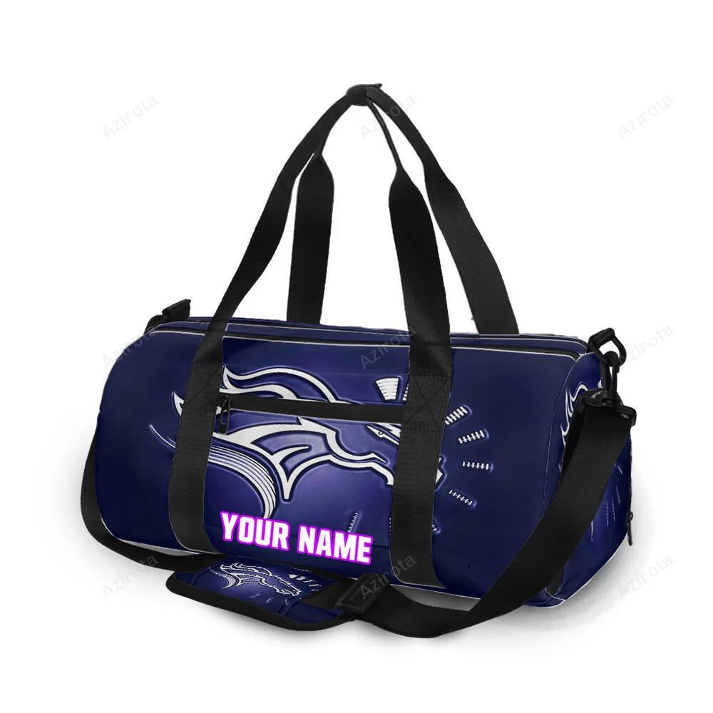Denver broncos emblem v36 personalized name travel bag gym bag 793 Travel Bag