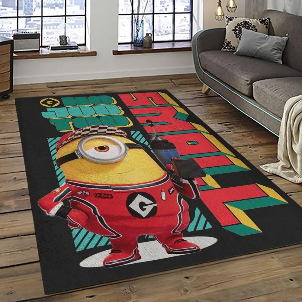 Despicable me film movie minion characters area rug home decor halloween gift best present for friends dmm60 Rectangle Rug