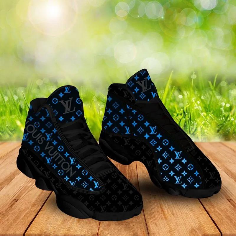 Detroit lions blue Air Jordan 13 Gifts For Men Women For Fans Full Size Shoes Sneakers