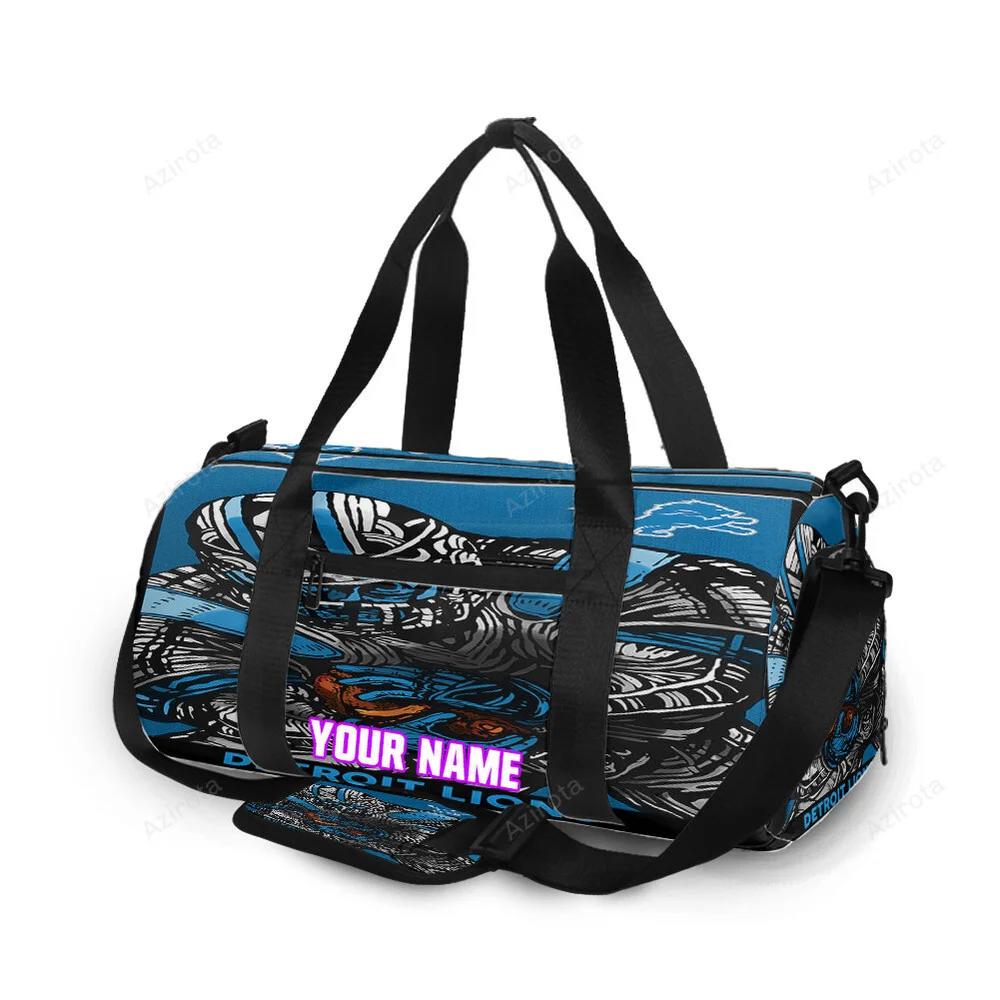 Detroit lions player tribal personalized name travel bag gym bag 292 Travel Bag