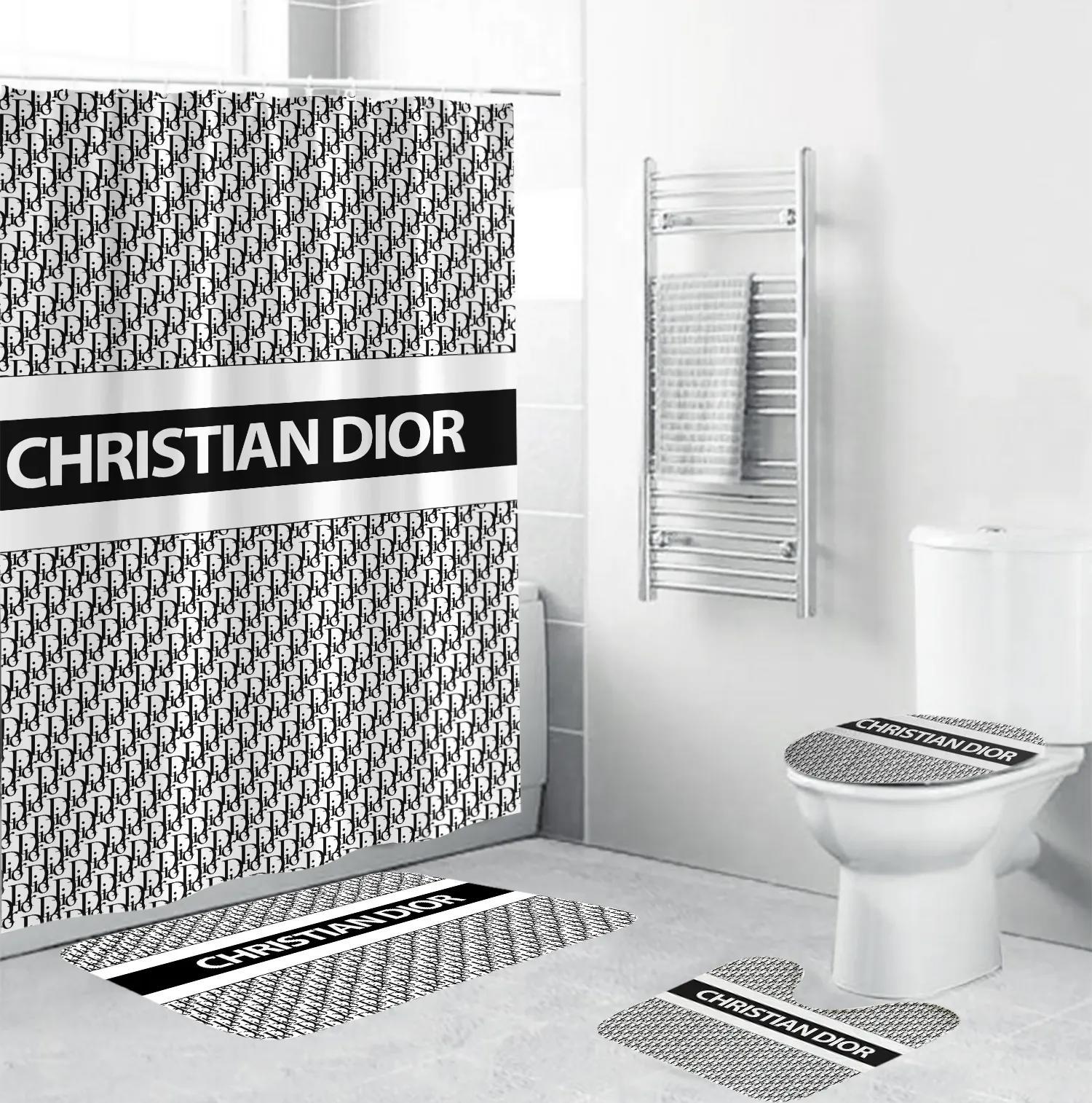 Dior bathroom set bath mat luxury fashion brand home decor hypebeast Bathroom Set