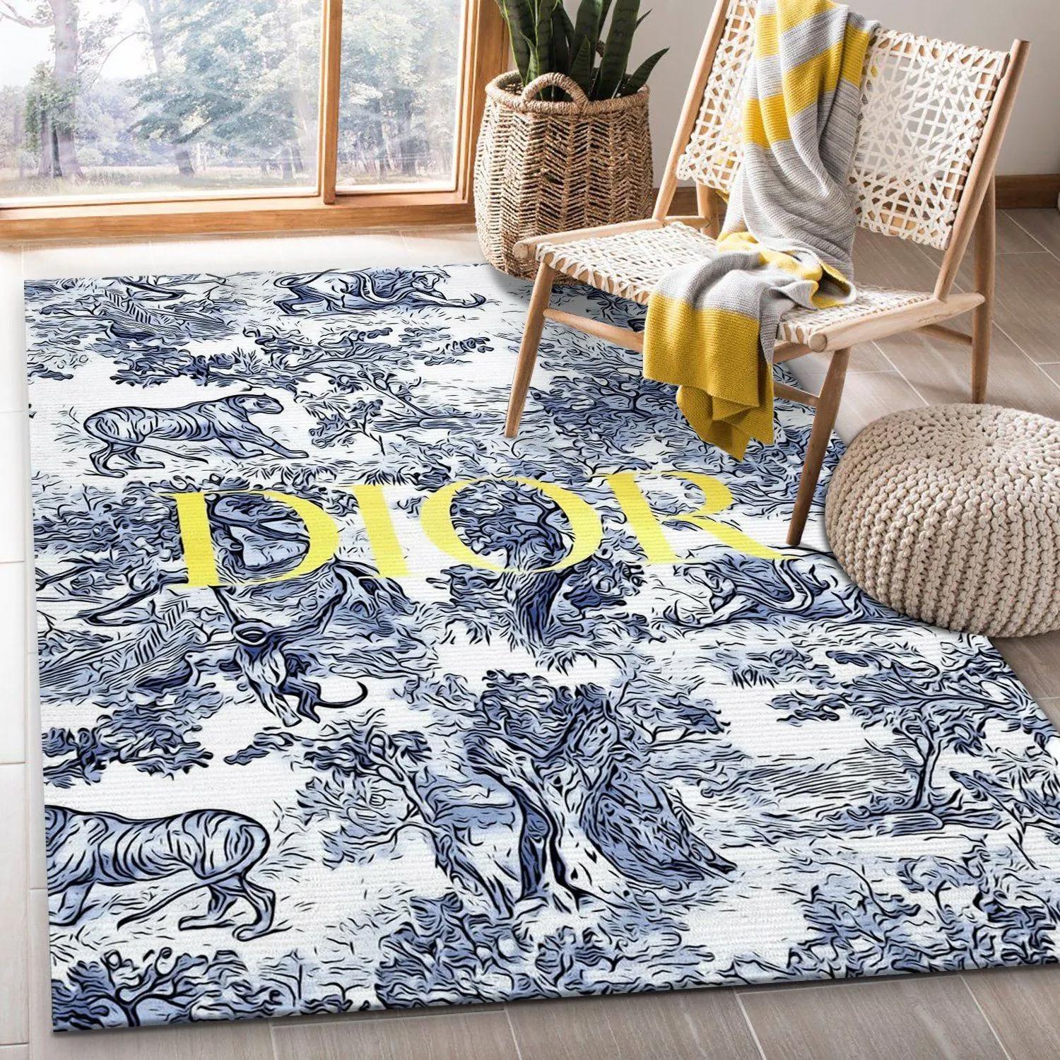 Dior logo type 848. Upgrade Your Living Room with Luxury Home Decor: Area Carpets, Floor Decor, Door Mats, and Hot Gift Items with style a High-End Fashion Brand Rectangle Rug