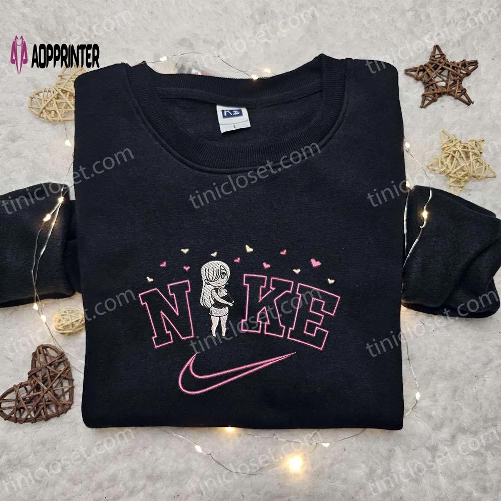 Elizabeth x nike anime embroidered sweatshirt: the seven deadly sins shirt – best birthday gift ideas for family Embroidered Shirt