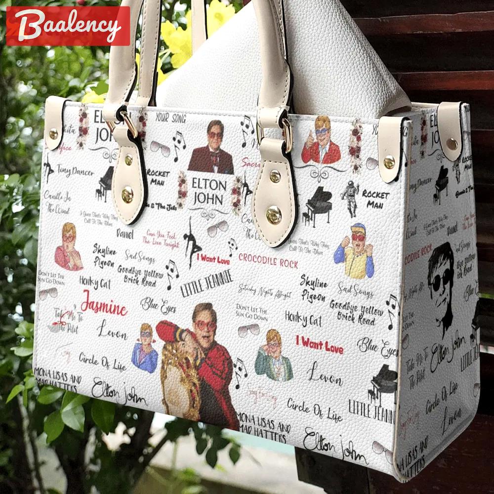 Elton john lover leather hand bag gift for women’s day – perfect women s day gift 3170 Women Leather Hand Bag